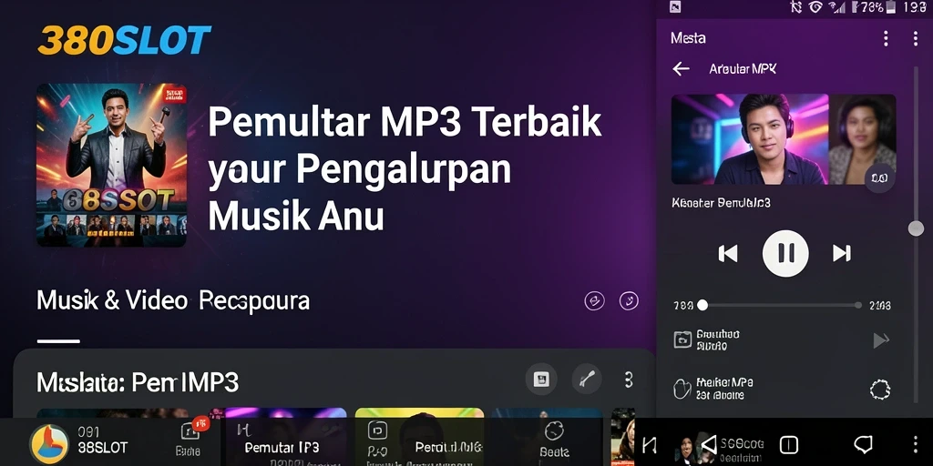 Tampilan user-friendly aplikasi 380SLOT saat memutar MP3.