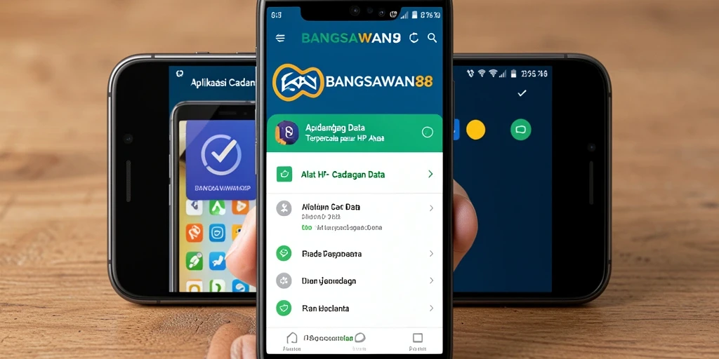 Tampilan antarmuka penggunaan aplikasi BANGSAWAN88 untuk cadangan data yang sederhana dan efektif.
