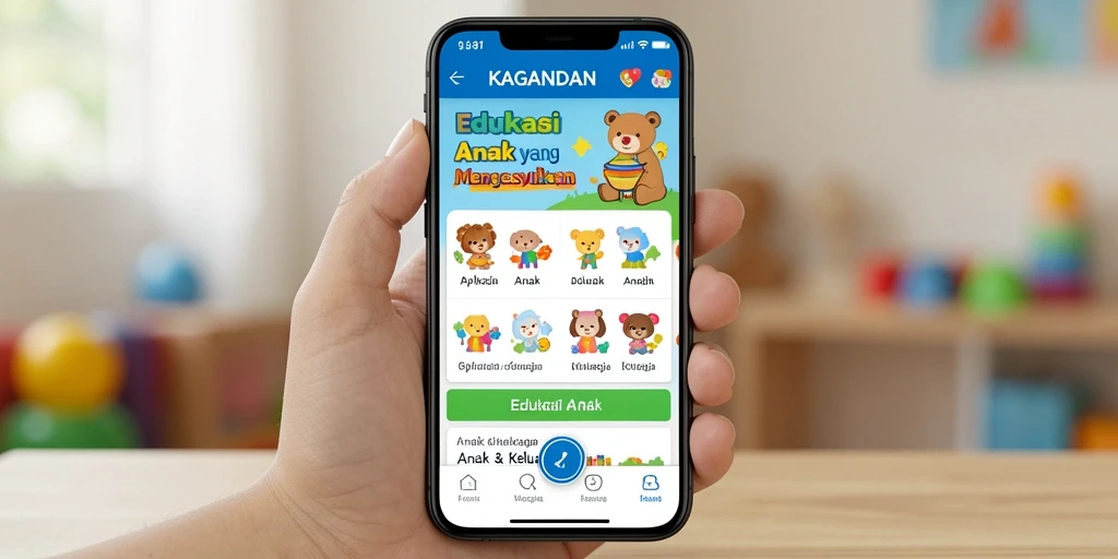 Tampilan antarmuka aplikasi KAGANDAN yang interaktif.