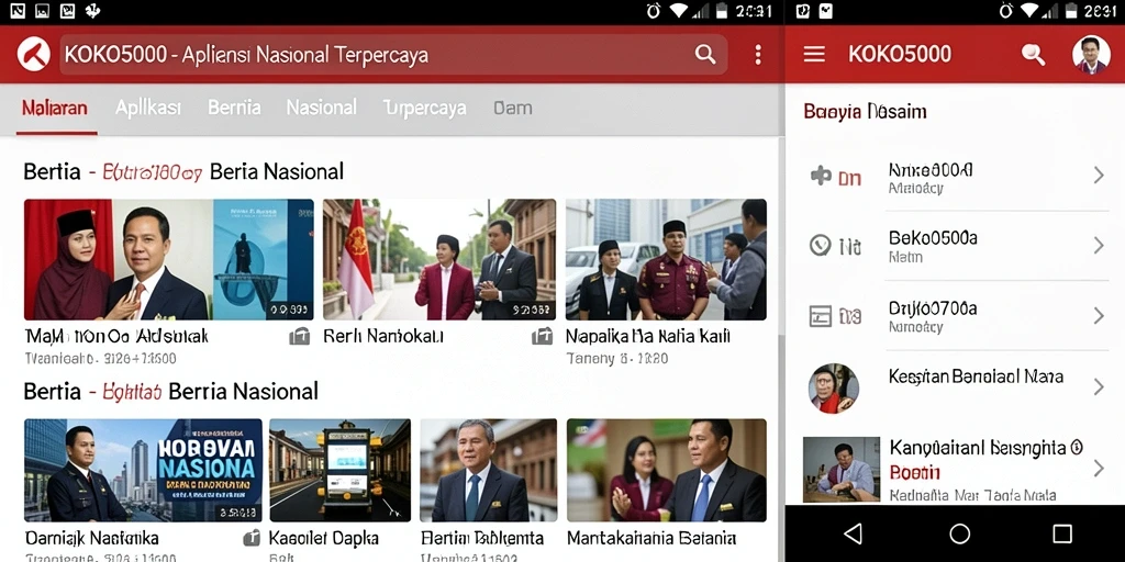 Tampilan antarmuka KOKO5000 yang modern dan informatif.