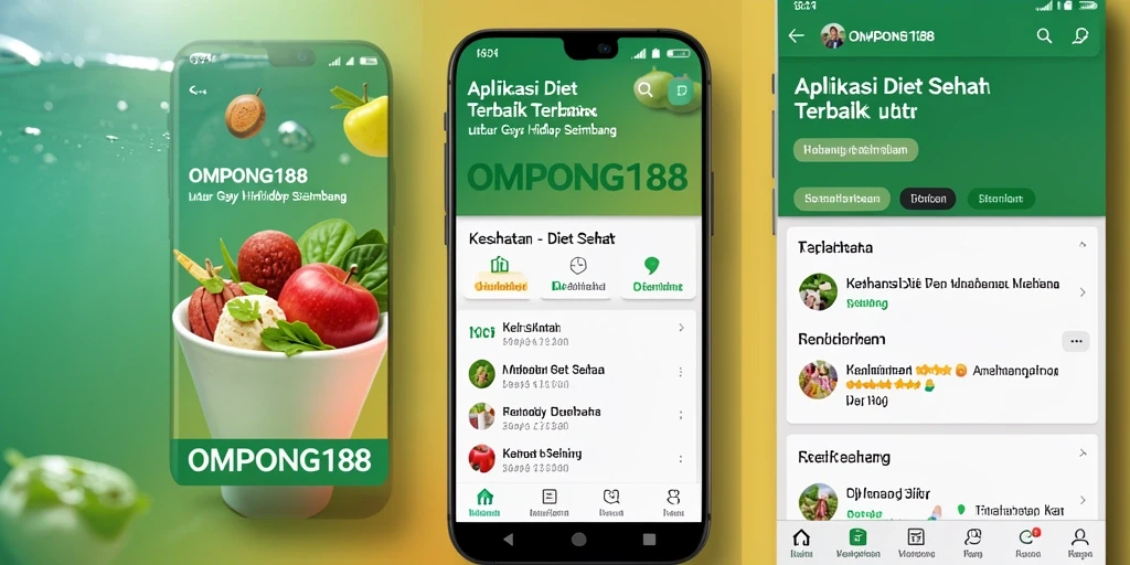 Antarmuka aplikasi OMPONG188 yang intuitif dan menarik untuk diet sehat.