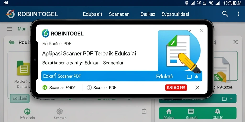 Antarmuka <strong>ROBINTOGEL</strong> untuk pemindaian PDF yang mudah digunakan.