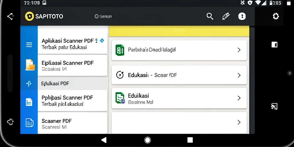 Antarmuka SAPITOTO yang sederhana dan fungsional untuk Scanner PDF.