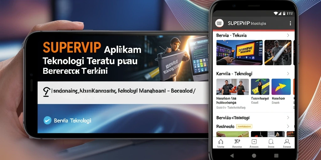 Antarmuka pengguna SUPERVIP yang modern dan mudah dipahami.
